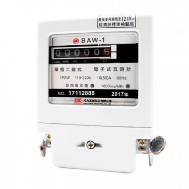 電子式瓦時計—BAW單相系列(基本型)