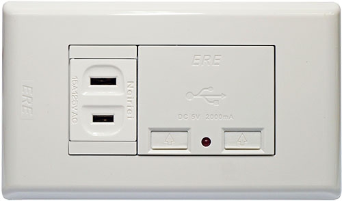 RE-4310 雙USB充電座 單插座